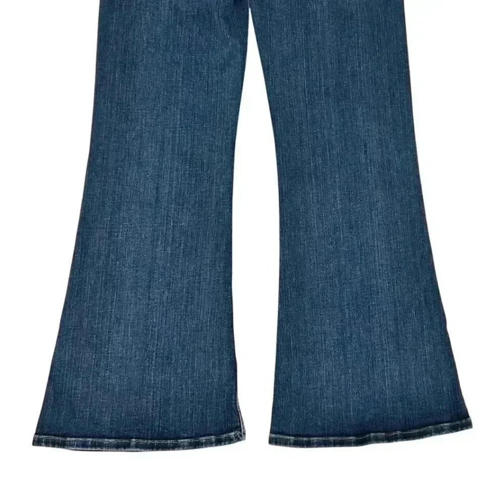Frame Le Crop Ankle Flare Triple Button High Waist Jeans Size 26 - Picture 5 of 8